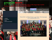 Tablet Screenshot of gospelandmore.i-networx.de